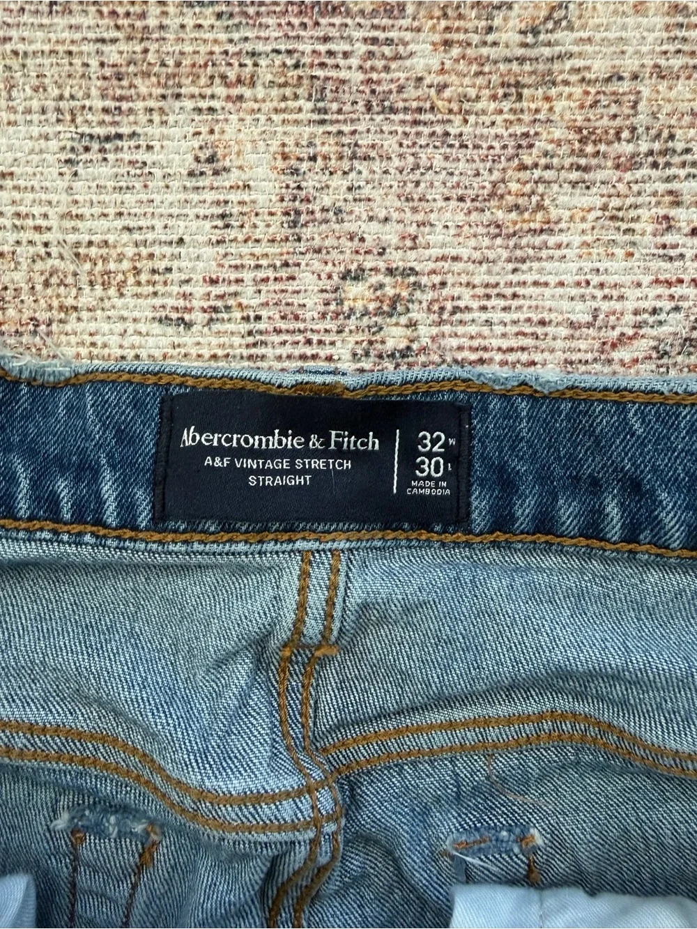 Abercrombie & Fitch Vintage Stretch Straight Jean
